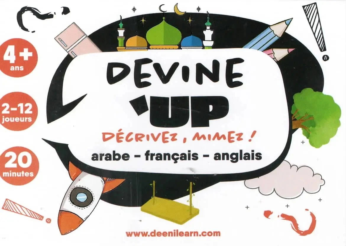Devineup | Jeu éducatif arabe anglais DeeniLearn Jeu Islam 9782492024290 Librairie Musulmane Al-imen