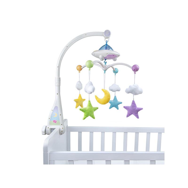 Mobile Bébé Coranique lumineux « Lune étoiles» Télécommandé - Mobile Moon & Stars Desi Doll Al - imen