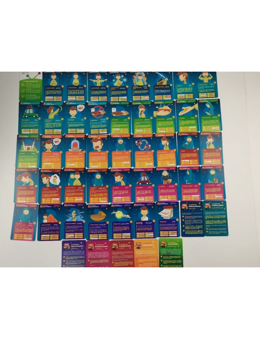 Jeu des 7 familles sur les règles du jeûne - Madrassanimée - Sana Sana Jeu Islam 3700495400244 Librairie Musulmane Al-imen