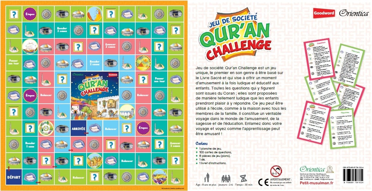 Quran Challenge — Jeu de Société Islamique | Orientica | Ludoéducatif Orientica Jeu Islam 9789351791324 Librairie Musulmane Al-imen